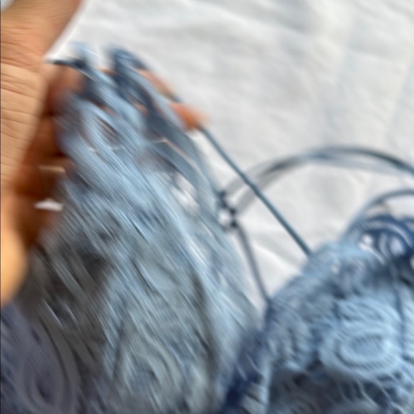 PINK Lace Bralette in Blue - Picture 4 of 4